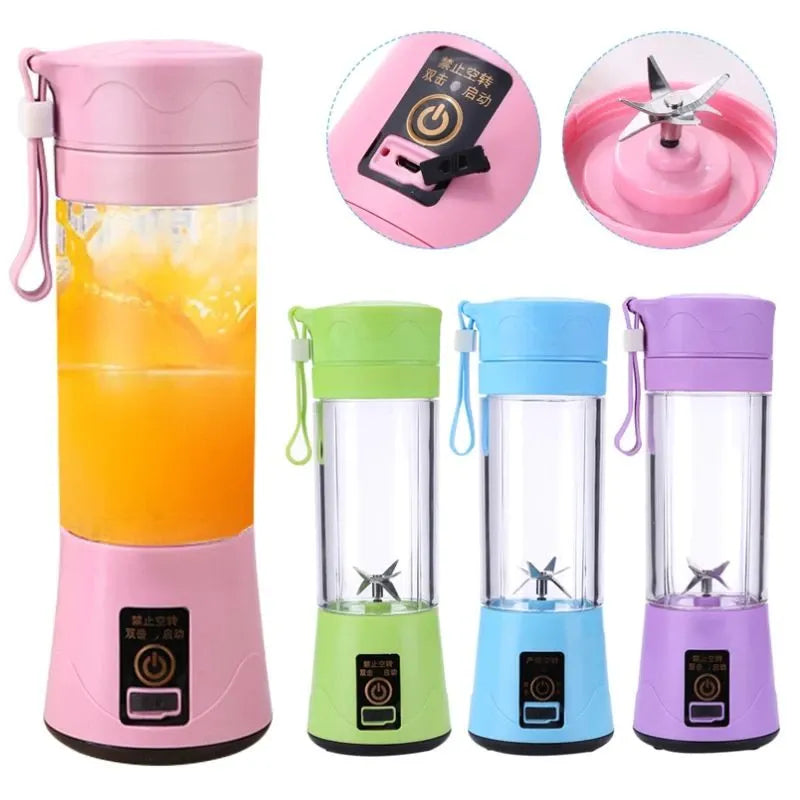 Mini Liquidificador Portátil Usb Juice Shake 6 Lâminas