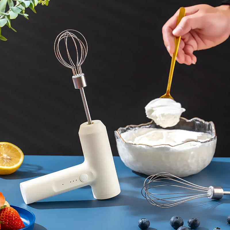 1 PCS Wireless Electric Food Mixer Portable 3 Speeds Egg Beater Baking